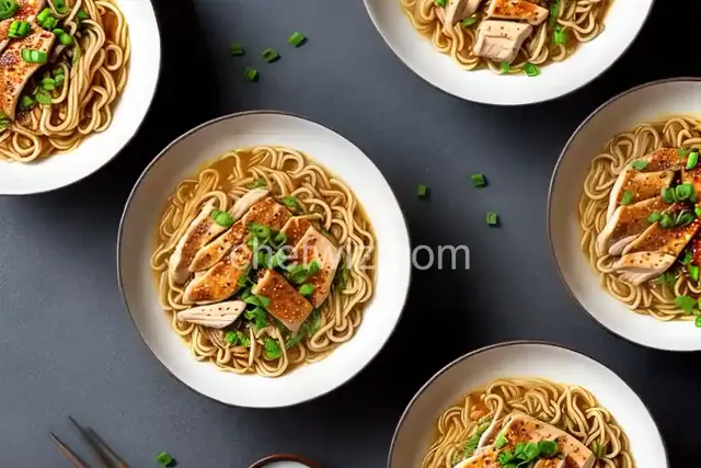 Easy Ramen with Chicken and Teriyaki Sauce