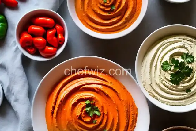 Easy Roasted Red Pepper Hummus