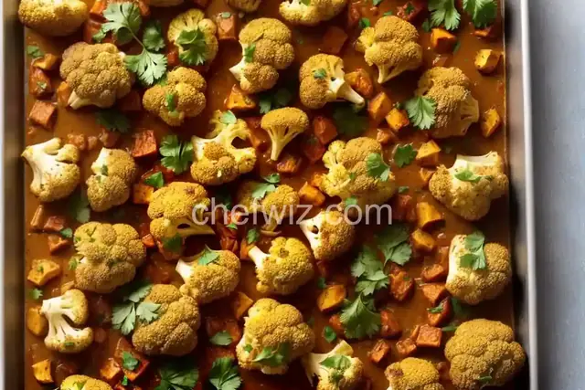 Easy Sheet Pan Roasted Cauliflower with Curry