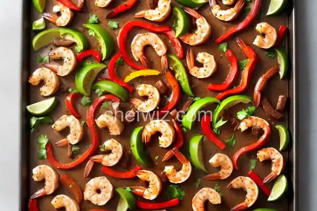 Easy Sheet Pan Shrimp Fajitas