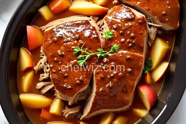 Easy Slow Cooker Apple Pork Roast