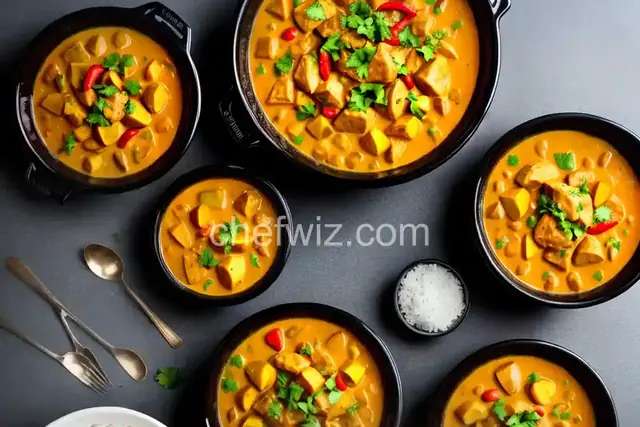 Easy Slow Cooker Chicken Curry with Potatoes and Coconut Milk