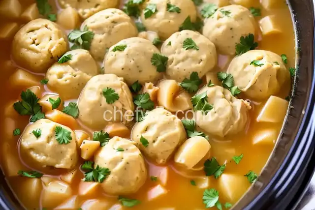 Easy Slow Cooker Chicken and Dumplings