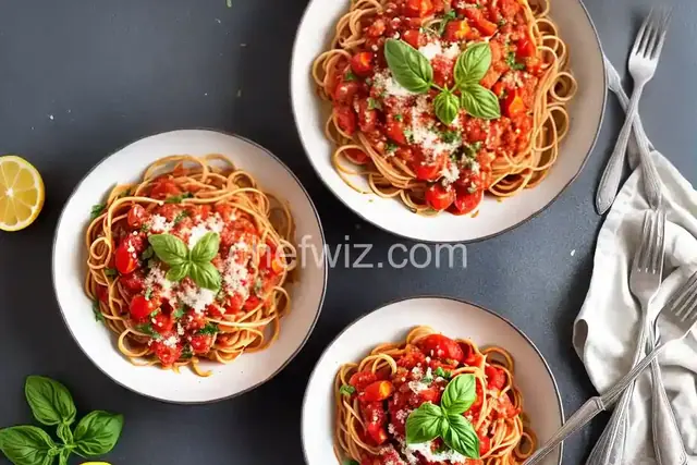 Easy Spaghetti with Tomato Sauce