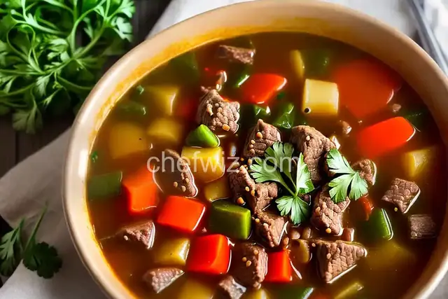 Easy Vegetable Beef Soup with Ground Beef