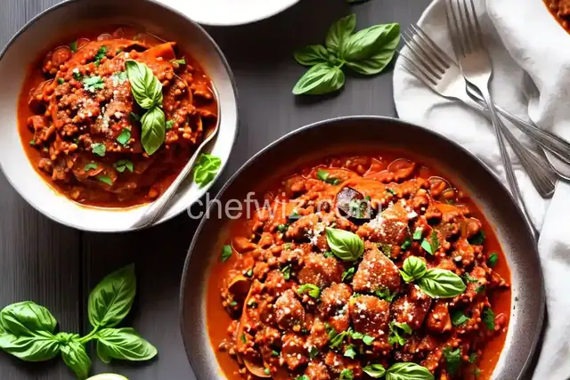 Eggplant Bolognese
