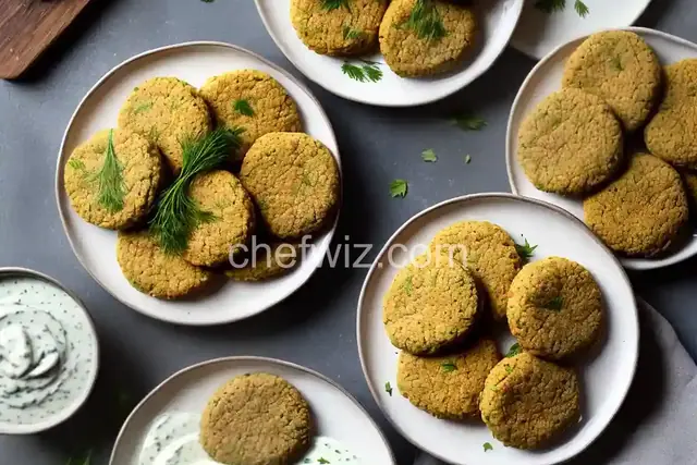 Falafels with Yogurt-Dill Sauce