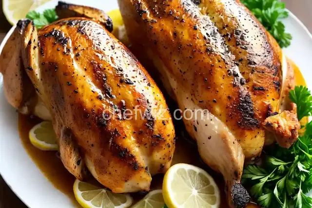 Garlic-Lemon Double Stuffed Chicken