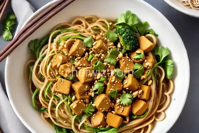 Ginger Noodle Bowl: The Vegan Version