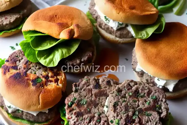 Goat Cheese-Stuffed Lamb Burgers