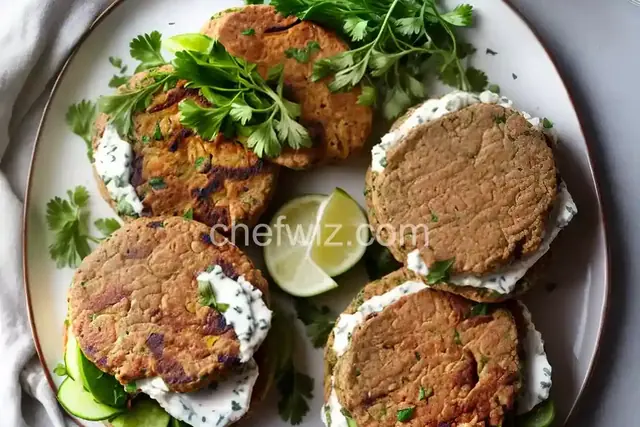 Greek Lamb Feta Burgers With Cucumber Sauce