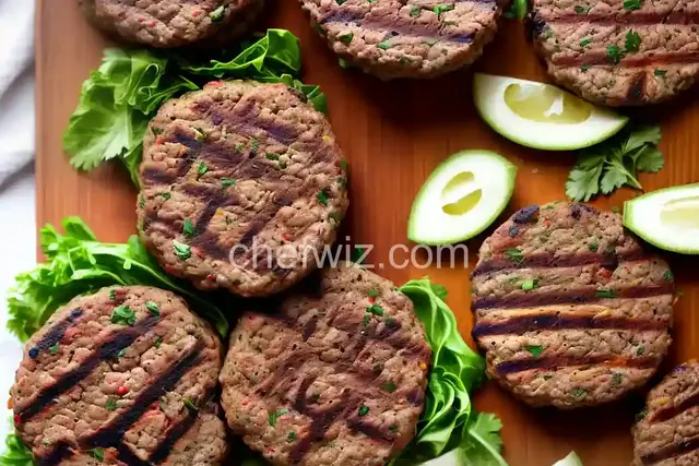 Grilled Spicy Lamb Burgers