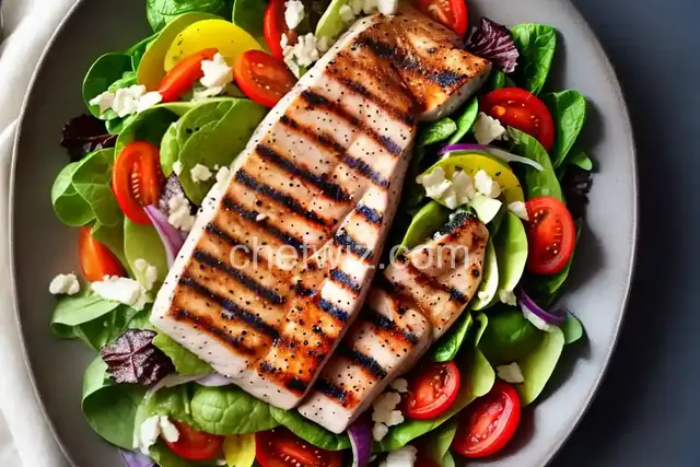 Grilled Swordfish Salad