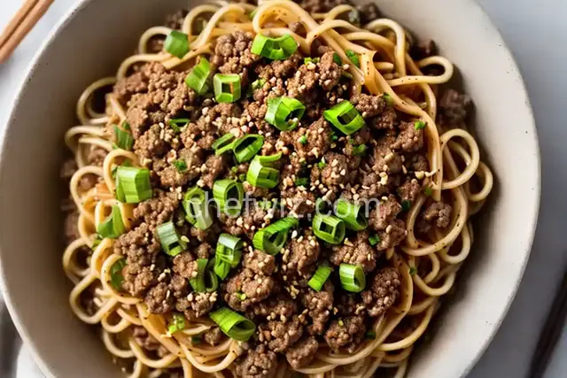 Ground Beef Curly Noodle