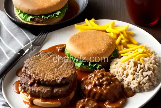 Hamburger Steak with Onions and Gravy