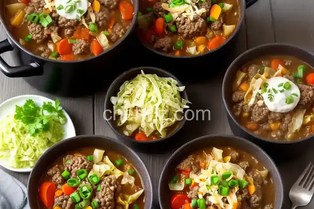 Hamburger Stew with Cabbage