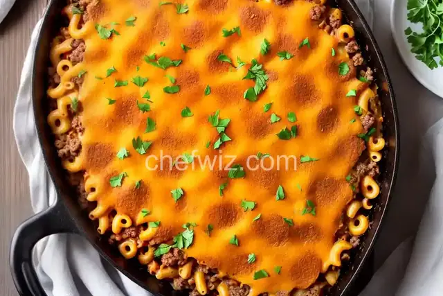 Hamburger and Macaroni Hot Dish