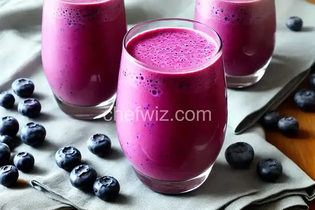 Healthy Blueberry Breakfast Smoothie