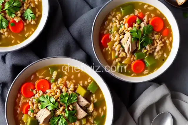 Hearty Barley Turkey Soup