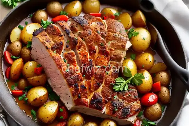 Herb Roasted Pork Loin and Potatoes