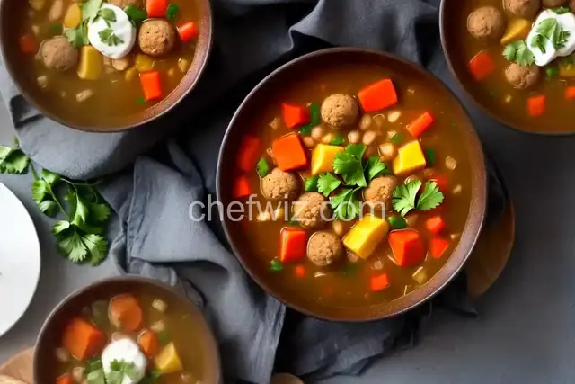 Homemade Albondigas Soup