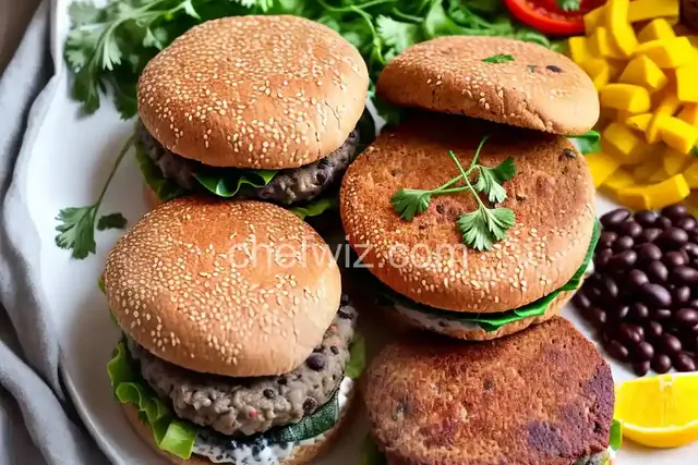 Homemade Black Bean Veggie Burgers