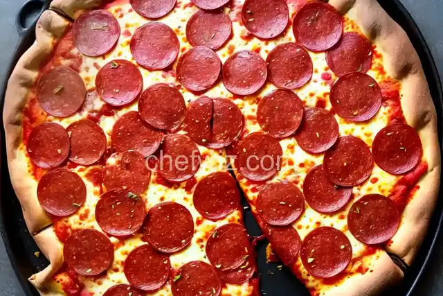Homemade Pepperoni Pizza