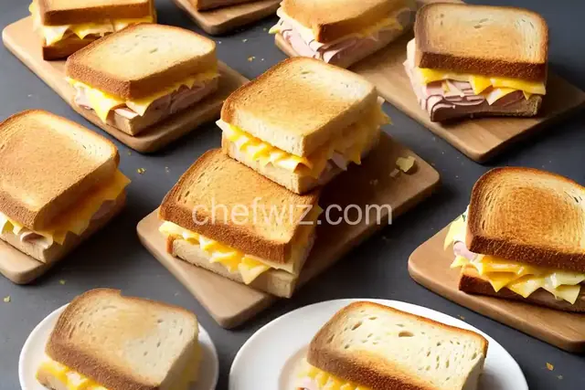 Hot Ham and Cheese Sandwiches