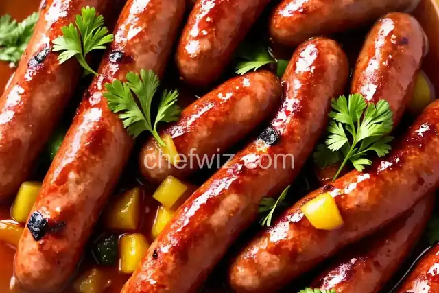 Hot, Sweet, and Sour Grilled Kielbasa Sausage