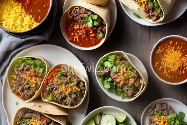 Instant Pot Beef Burritos