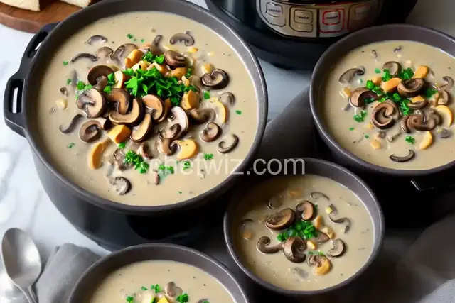 Instant Pot Creamy Mushroom Soup