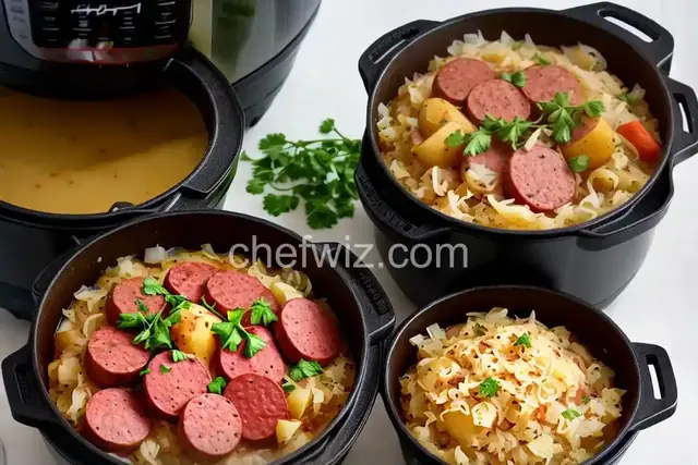 Instant Pot® Kielbasa, Sauerkraut, and Potato