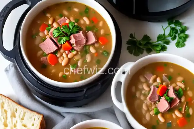 Instant Pot Navy Bean and Ham Soup