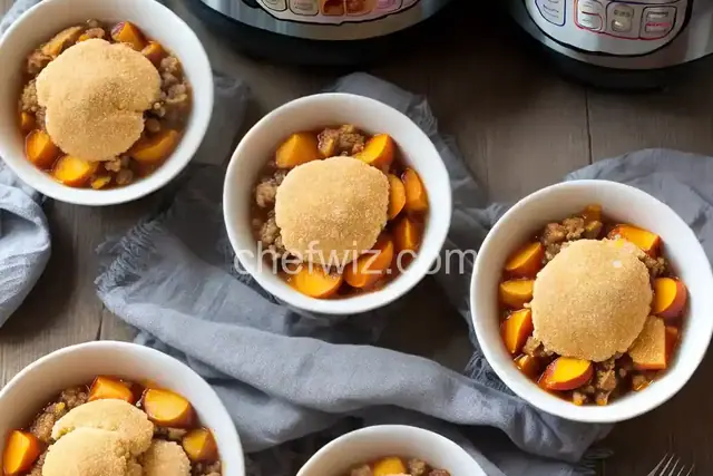 Instant Pot Peach Cobbler