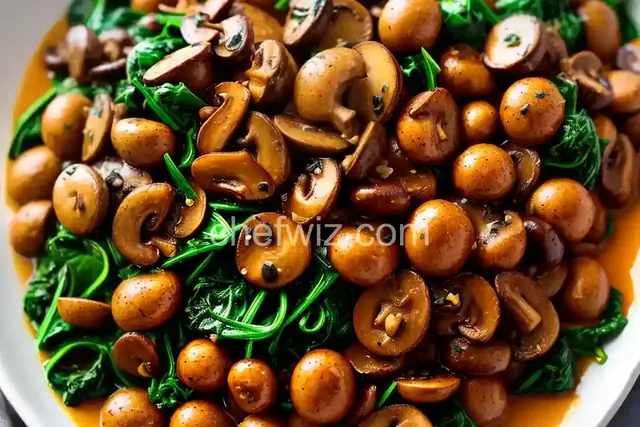 Italian-Style Mushrooms and Spinach