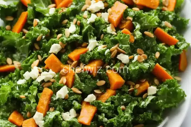 Kale Salad with Carrot Ginger Dressing