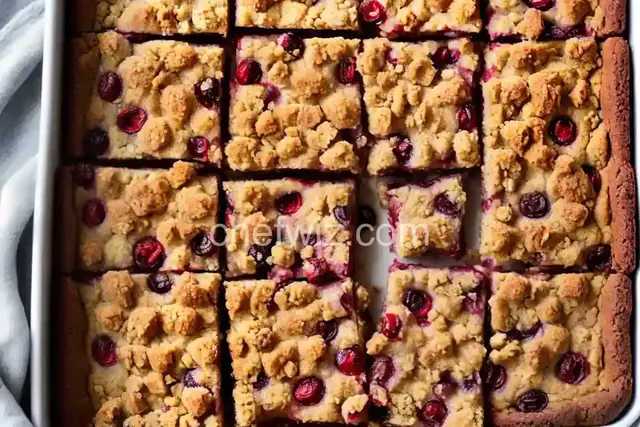 Keto Cranberry Streusel Bars