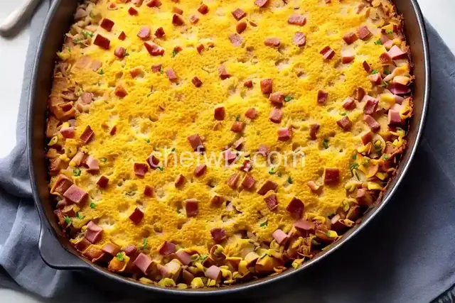 Leftover Ham -n- Potato Casserole