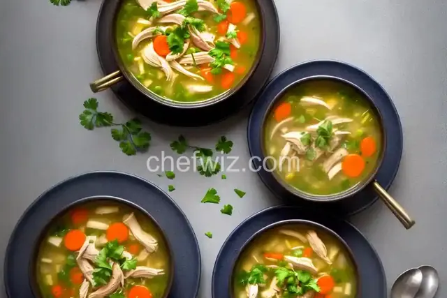 Leftover Roast Chicken Soup