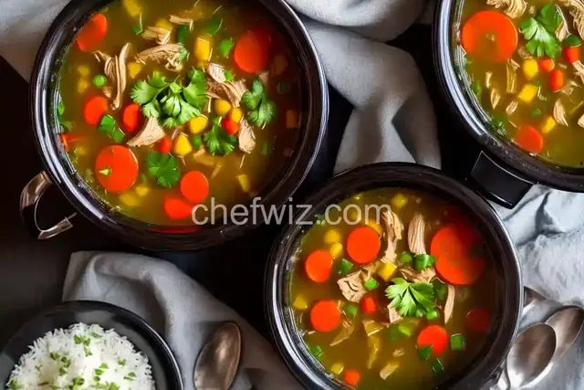 Leftover Turkey Soup (Slow Cooker)