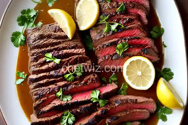 Lemon-Marinated London Broil