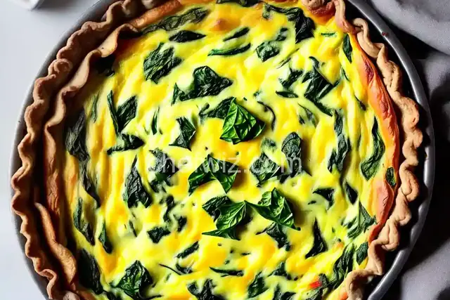 Light and Fluffy Spinach Quiche