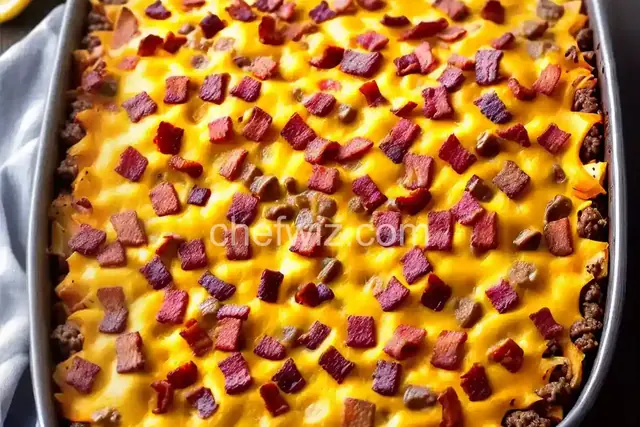 Low-Carb Bacon Cheeseburger Casserole