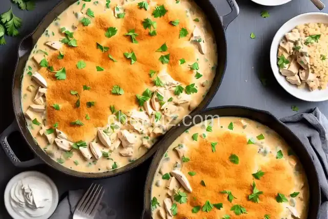 Lower-Calorie Creamy Chicken Casserole
