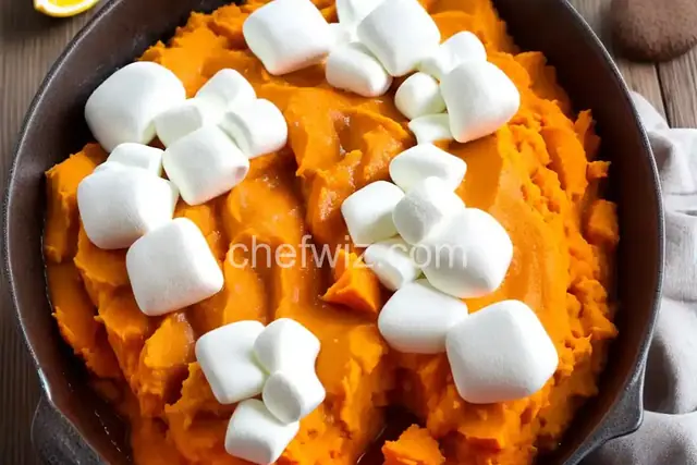Mashed Sweet Potatoes with Marshmallows