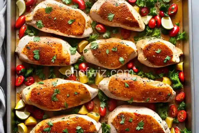 Mediterranean Chicken Sheet Pan Dinner