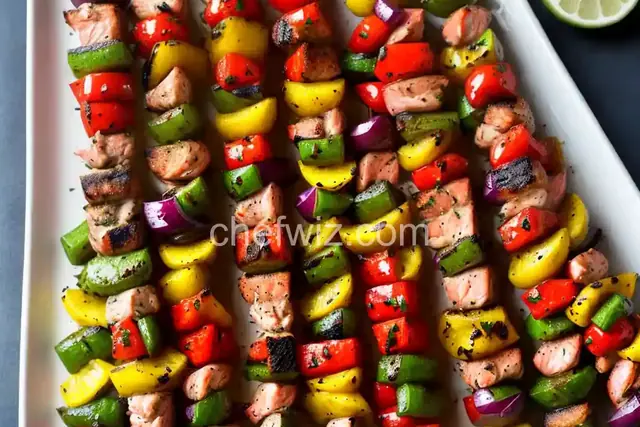 Mediterranean Grilled Salmon Kabobs