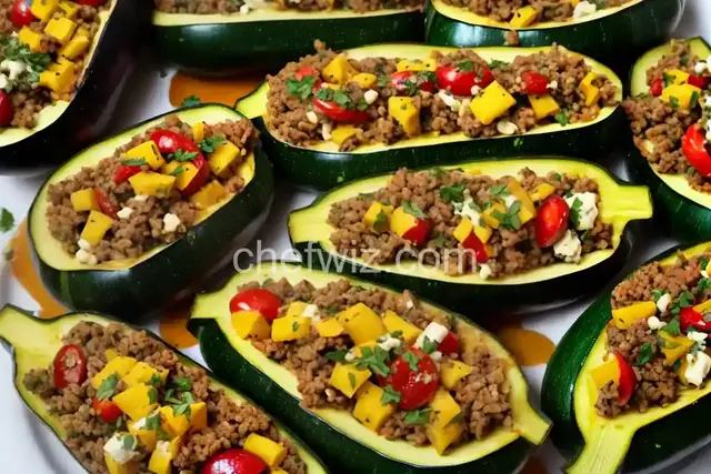 Mediterranean Stuffed Zucchini