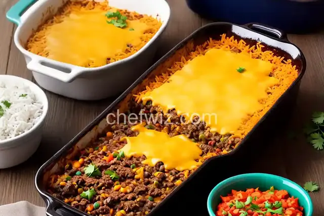 Mexican Beef and Rice Casserole