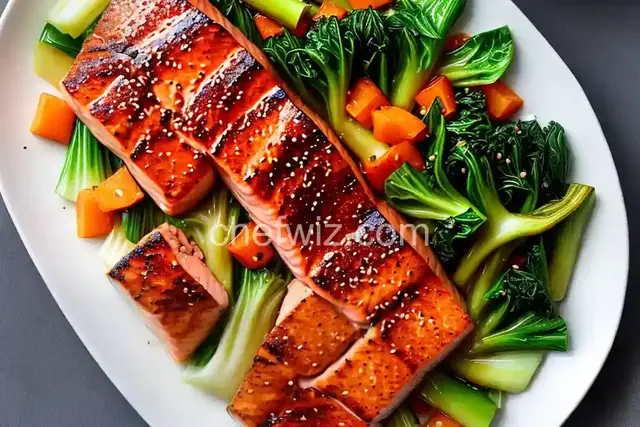 Miso-Glazed Salmon and Bok Choy